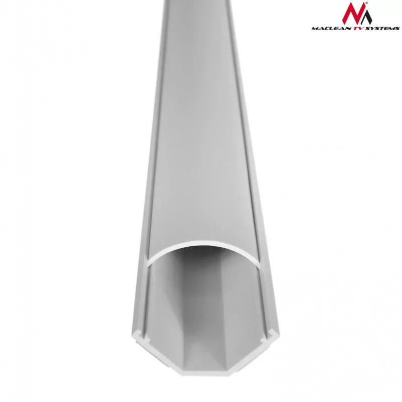 Maclean MCTV-575 podlahový kryt na káble, 1,5 m, 43 x 23 mm, výška 23–32 mm, biely, s lepiacou páskou