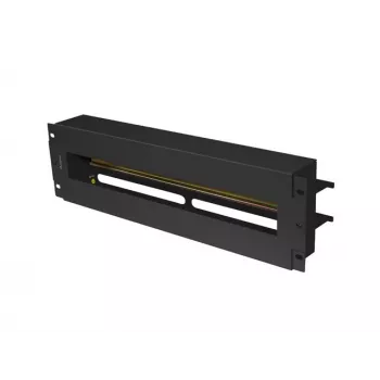 Panel na manažment káblov Lanberg AK-VDP103-B oceľ čierny 482,5 mm