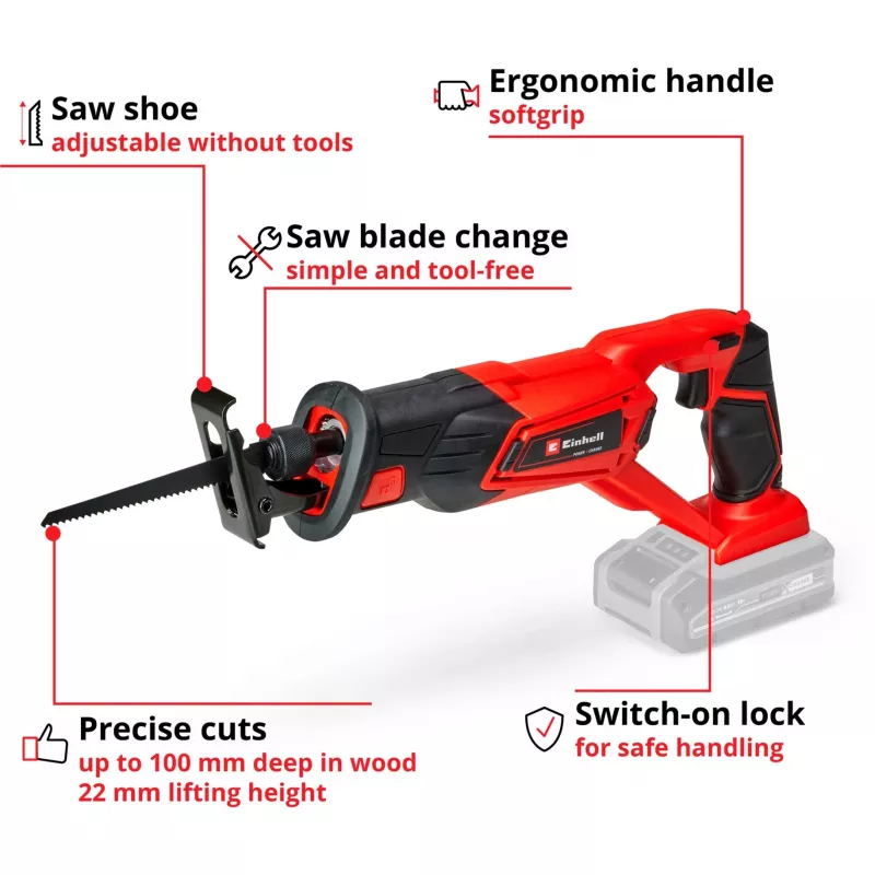 Einhell TE-AP 18 Li čierna, červená