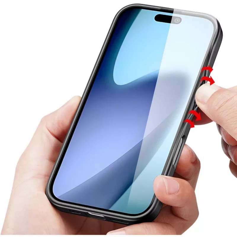 Ochranné puzdro Nevox StyleShell NYLO pre iPhone 17, 6,3 palca, čierna