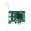 DeLOCK PCI Express x1 karta na 2 x RJ45 Gigabit LAN BCM sivá