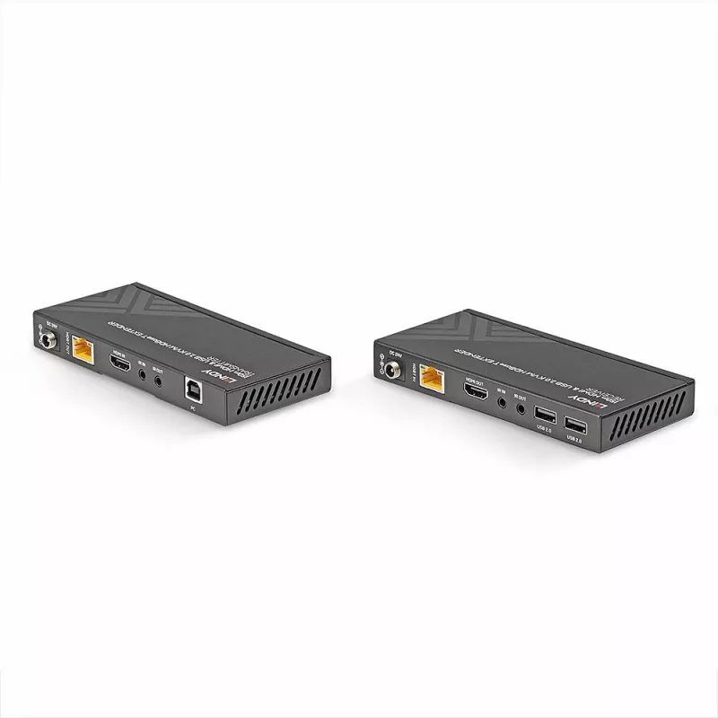 Lindy 150m Cat.6 HDMI 4K60, USB 2.0 a IR HDBaseT KVM extender
