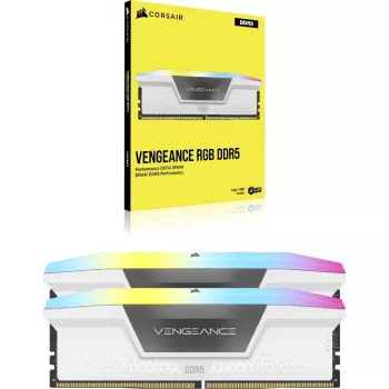 DIMM 64 GB DDR5-6000 2x 32 GB dual kit biela CMH64GX5M2B6000C30W Vengeance RGB INTEL XMP