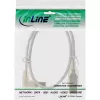 Microconnect USBAB5ANGLED-L USB kábel USB 2.0 5 m USB A USB B biely