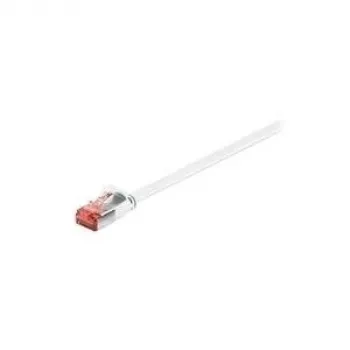 Wentronic Goobay CAT 6 plochý patch kábel, U/FTP, biely, 1 m - medený materiál (94915)
