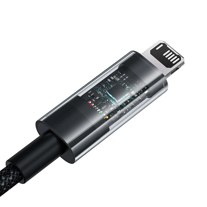 Baseus Gem USB-IP 2,4A rýchlonabíjací kábel 2 m čierny