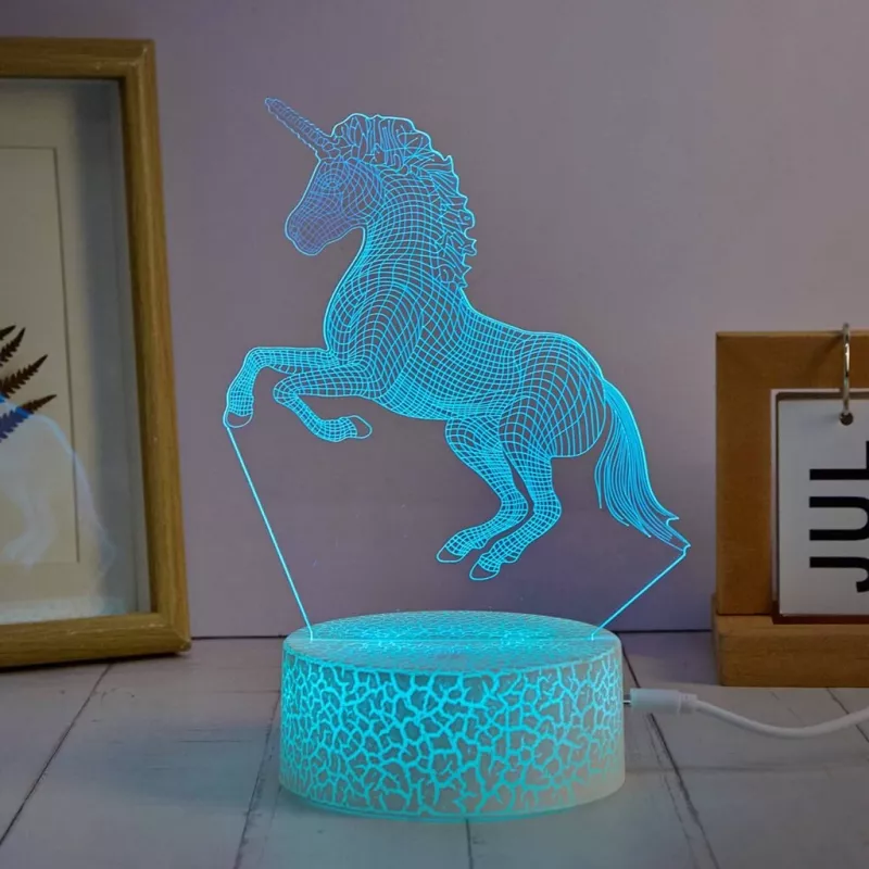 Manta SNL116RGB RGB 3D kôň dekoratívna LED lampa