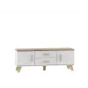 Cama RTV stojan LOTTA 140cm biely + sonoma dub