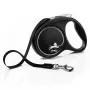 Flexi Black Design M samonavíjacie vodítko pre psov, popruh 5 m, do 25 kg