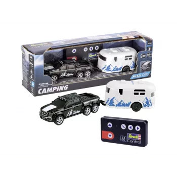 RC auto s karavanom REVELL 23566 — diaľkovo ovládaný mini model, na batérie, hračkárske vozidlo