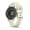 Garmin Lily 2 35 mm inteligentné hodinky s GPS, dotykový LCD displej 2,1 cm (0,84") 240 x 201, hliníkové puzdro, silikónový remienok Coconut, krémovo zlaté