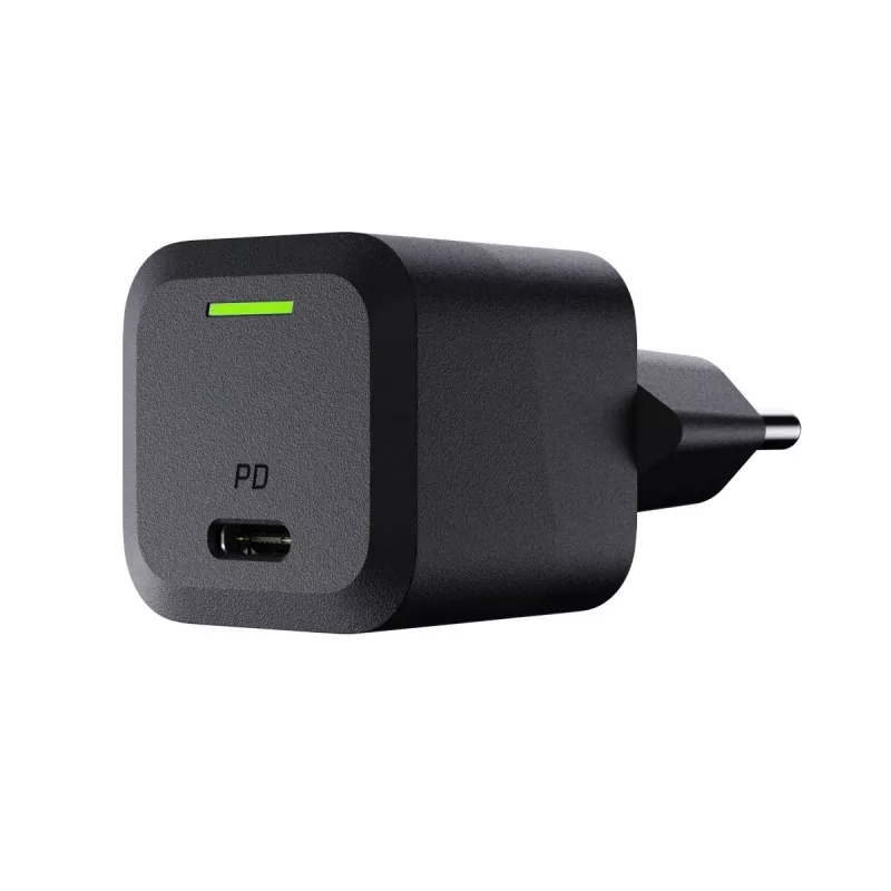 Nabíjačka pre mobilné zariadenia Green Cell CHARGC06, USB-C 33W, Quick Charge 3.0, AC vstup 100–240V, čierna