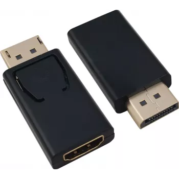 DisplayPort na HDMI adaptér helos 288466 — DisplayPort (konektor samec) na HDMI (konektor samica), čierny