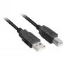 USB kábel Sharkoon USB 2.0 1 m USB A USB B čierny