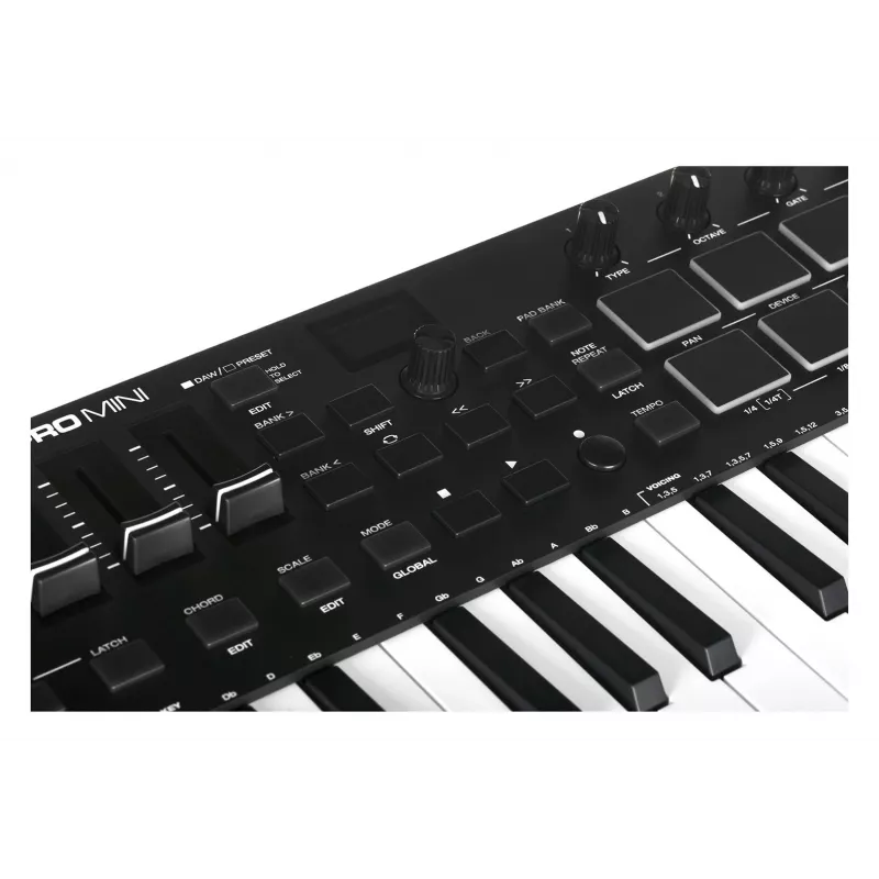 M-AUDIO Oxygen Pro Mini MIDI klávesnica 32 klávesov USB čierna