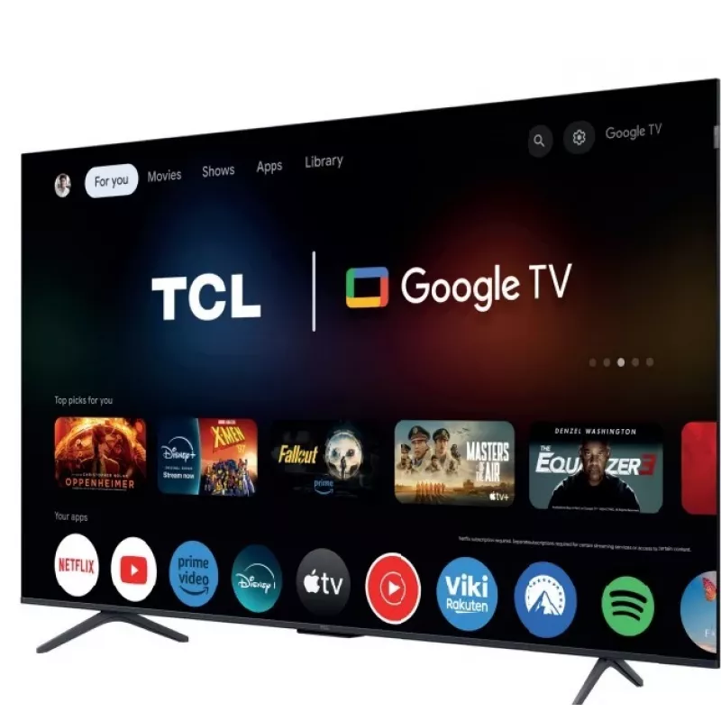 Televízor TCL 75P81K 75 palcov QLED 4K displej, energetická trieda F