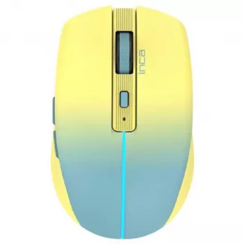 Cian Technology GmbH INCA myš IWM-511RS Bluetooth+bezdrôtová RGB základná farba žltá