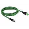 Sieťový kábel DeLOCK 85438 RJ45 Ethernet Cat6 2m čierny