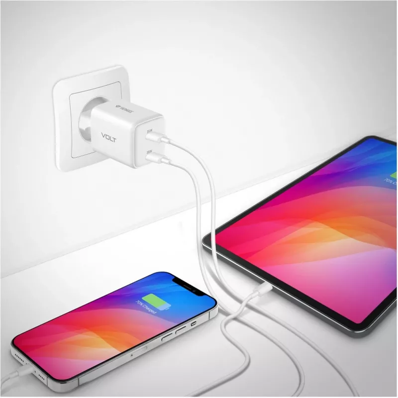 Nástenná USB-C nabíjačka YENKEE G35D 2x18W Power Delivery 3.0 3A
