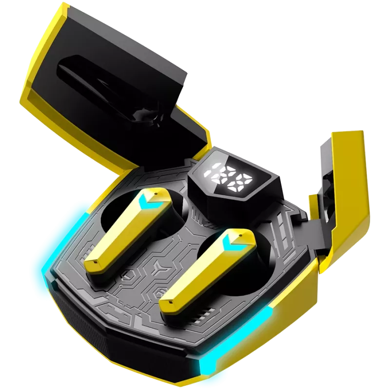 Canyon GTWS-2 slúchadlá bezdrôtové ušné háky Gaming USB Type-C Bluetooth nabíjací dok žltá (CND-GTWS2Y)