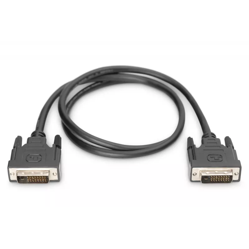 DVI prepojovací kábel Digitus AK-320108-010-S 1m