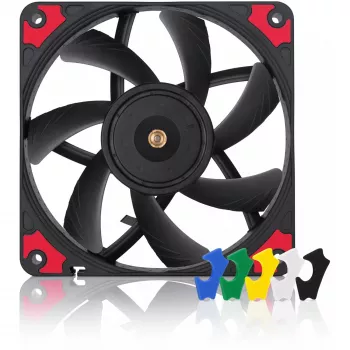 120 mm Noctua NF-A12x15 PWM tenký skriňový ventilátor, 15 mm hrúbka, 12 V, PWM, 450–1850 RPM, 94,2 m³/h, 23,9 dB, SSO ložisko