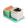 DeLOCK 90653 káblový adaptér RJ45 8-pin svorkovnica zelený strieborný