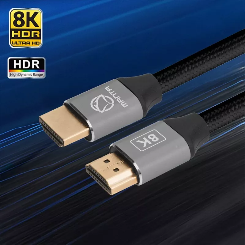 HDMI kábel MANTA HDMI-1.5MC 1,5 m, podporuje až do 8K