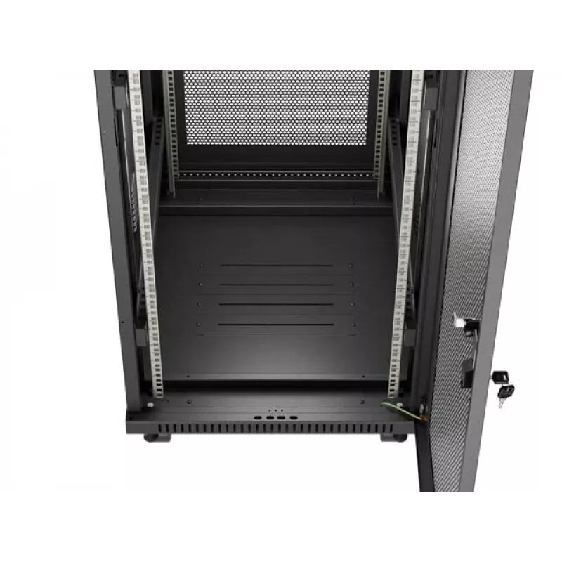 Samostatne stojaca racková skriňa LANBERG FF01-6824-23BL 24U 600×800 mm IP20 čierna