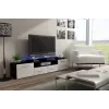 Cama TV stojan EVORA 200 čierny/biely lesklý