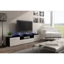 Cama TV stojan EVORA 200 čierny/biely lesklý