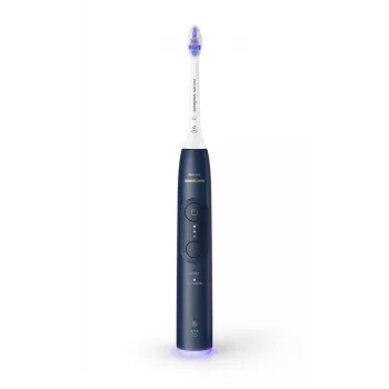 Elektrická zubná kefka Philips Sonicare Series 6100 HX7403/05 — nabíjateľná, Li‑Ion batéria, režimy Sensitive & Daily Clean, tmavomodrá