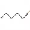 Plus audio prepojovací kábel AUX 3,5 mm stereo (čierna/strieborná, 2 metre)