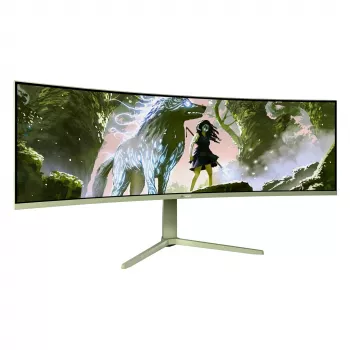 Curved počítačový monitor Arozzi Nova 49 palcov (124,5 cm) Dual QHD 5120×1440 LED VA, 4 ms, zelený