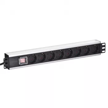 Predlžovacia zásuvková lišta Rackmount Intellinet 19 palcov 8-násobná nemecká verzia