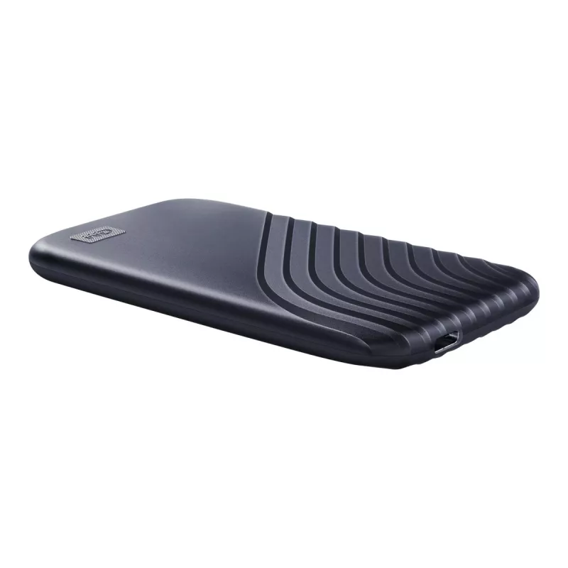 WD My Passport SSD WDBAGF0010BBL - SSD - šifrovaný - 1 TB - externý (prenosný) - USB 3.2 Gen 2 (USB-C konektor) - 256-bit AES - polnočná modrá