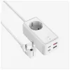 Napájací adaptér FIXED FIXCS65-1.5-WH s 2× USB-C PD 65 W a 2× USB-A konektormi