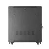 19 inch rack skriňa LANBERG FF01-6022-23B, 22U, 600×1000 mm, čierna, perforované dvere