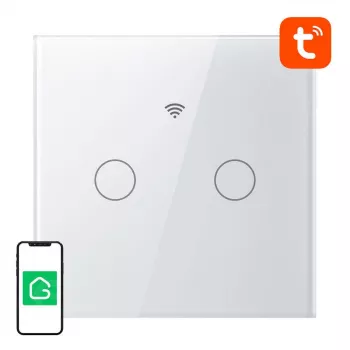 Inteligentný dotykový WLAN vypínač svetla Gosund SLS2 (model SW12) — dotykové ovládanie, WLAN konektivita, voliteľné N-/duálne zapojenie