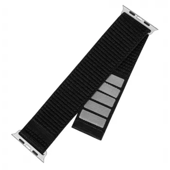 Nylonový remienok na hodinky FIXED Sporty Strap FIXNST2-436-BK pre 38/40/41mm hodinky, čierny