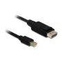 Mini DisplayPort na DisplayPort kábel DeLOCK 83984 0,5 m čierny