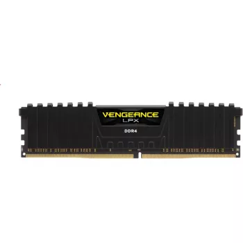 CORSAIR Vengeance 8GB DDR4 DIMM 3200MHz 1x8GB Unbuffered Single Rank 16-20-20-38 XMP 2.0 LPX PCB 1,35V chladič čierna