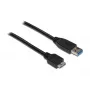 Prepojovací kábel USB 3.0 konektor A samec na konektor Micro B samec, čierny, 2 m, Good Connections® (2710-MB02)