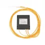 Optický PLC splitter 1:4 Extralink SC/APC, 2,0 mm G657A, 1,5 m, ABS modul, bez konektora