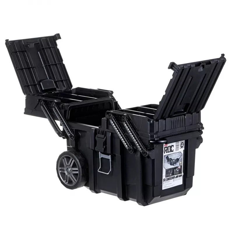 Skrinka na náradie KETER CANTILEVER Job Box (17203037/238270) na kolieskach čierna