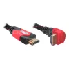 HDMI kábel DeLOCK 3 m HDMI Type-A štandard čierny červený
