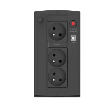 UPS EVER Ever Duo 850 PL T/DAVRTO-000K85/01 850VA Line-Interaktiv, 550W, AVR, 3 AC zásuvky, 12V 2×5Ah, Tower
