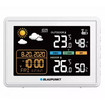 Meteostanica BLAUPUNKT WS30WH — monitor vnútornej a vonkajšej teploty a vlhkosti