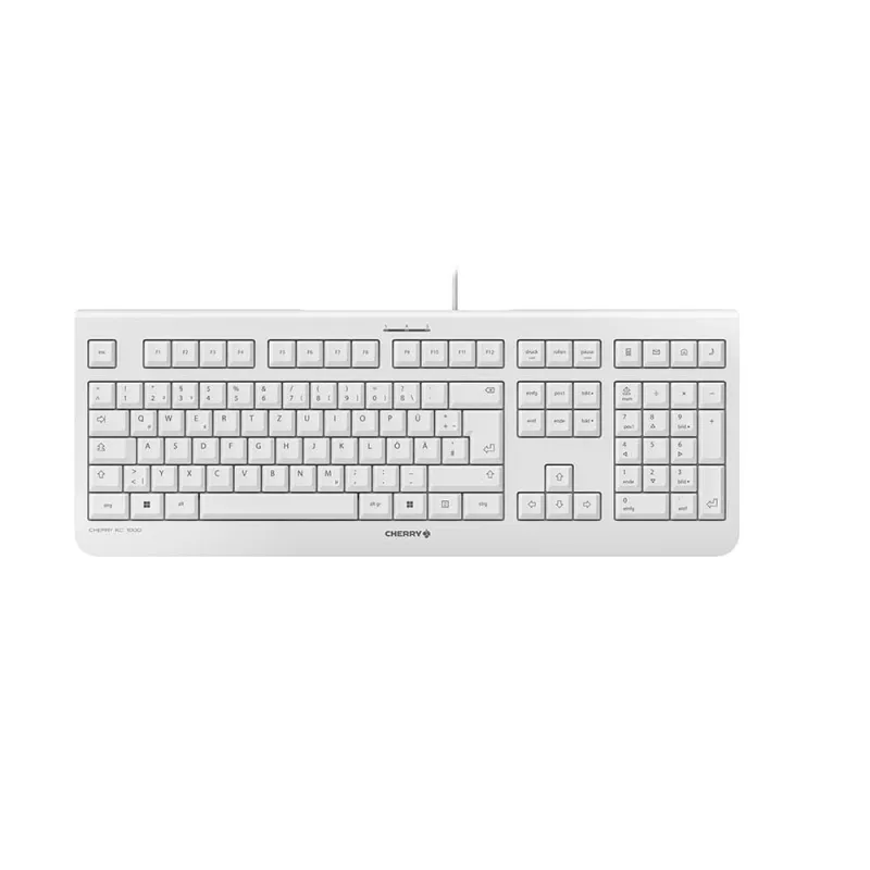CHERRY KC 1000 klávesnica kancelárska USB QWERTZ nemecká sivá