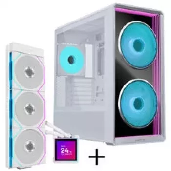 Lian Li LANCOOL 217 INF PC skriňa - balenie + HydroShift II LCD-S 360TL AiO - biela